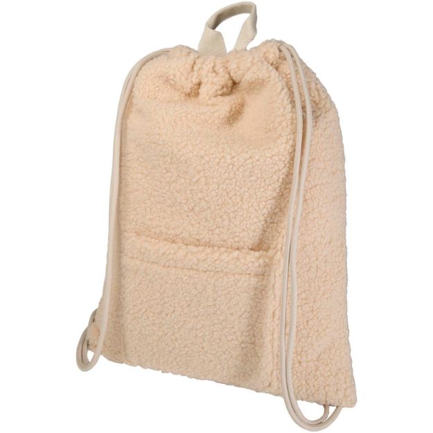 bear recycled sherpa rugzak met trekkoordsluiting