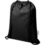 180 g/m2 recycled katoenen trekkoordtas 5 liter
