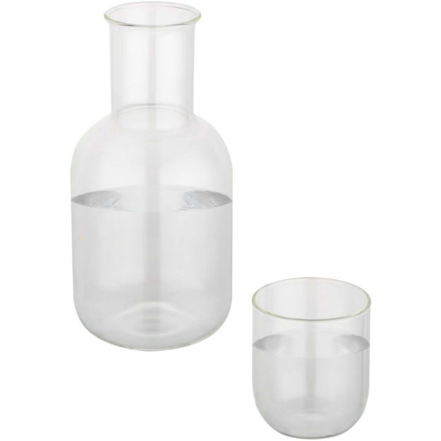 amelie set glazen karaf- en beker matte afwerking