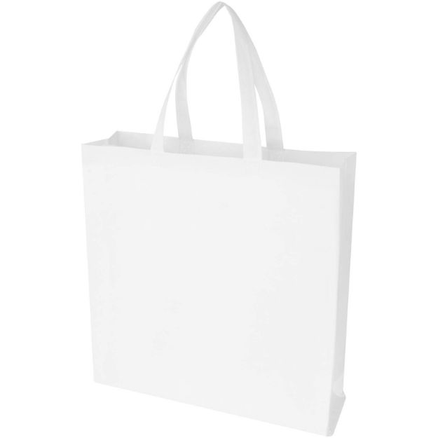 ecoseal recycled non-woven draagtas zijvouw