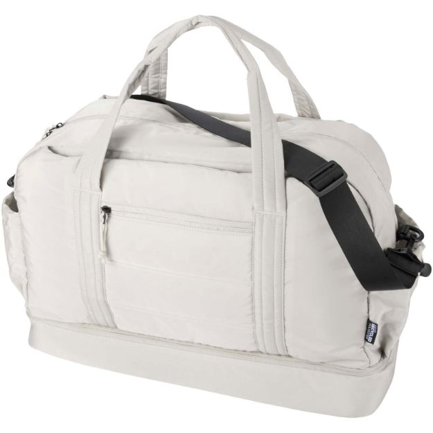 puffer recycled duffelbag met geïsoleerde bodem
