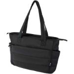 puffer recycled laptopdraagtas 18 liter - zwart