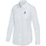 carnelian poplin damesshirt met lange mouw xxs-xxl