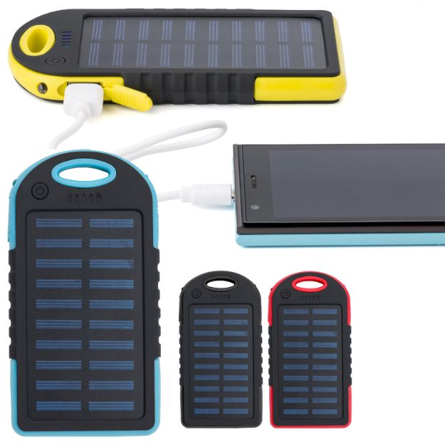 rubberen abs zonne-energie powerbank arin
