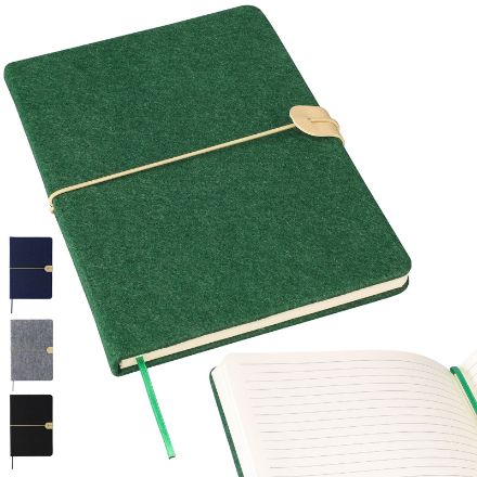 gerecycled vilt notitieboek (a5) dario