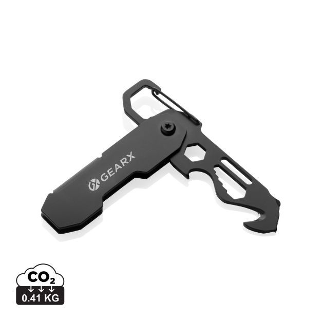 gear x opvouwbare edc-tool met karabijnhaak en pak