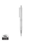 x3 grs gerecycled pc plastic pen frosted - wit