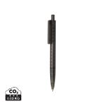 x3 grs gerecycled pc plastic pen frosted - zwart