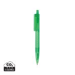 x3 grs gerecycled pc plastic pen frosted - groen