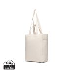 vinga hilo aware™ recycled canvas tas met rits - ecru