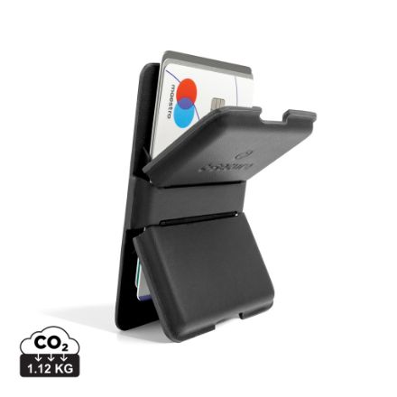 c-secure magsafe wallet voor 4 passen aan telefoon