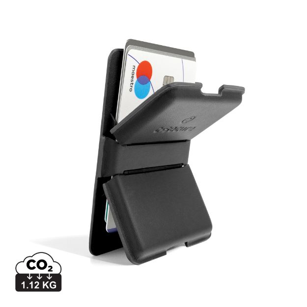 c-secure magsafe wallet voor 4 passen aan telefoon