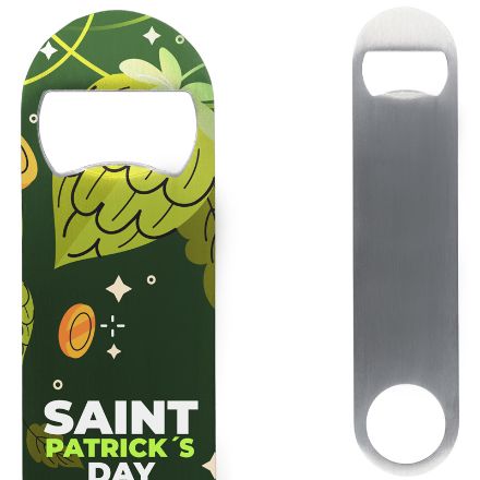 flesopener roestvrij staal met full colour druk