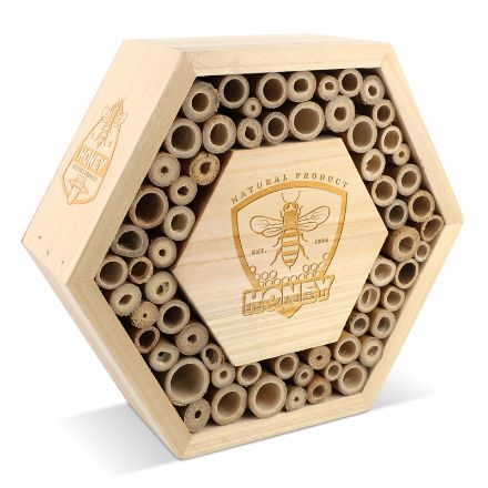 bijenhuis van fsc hout zeshoekig educatief gift