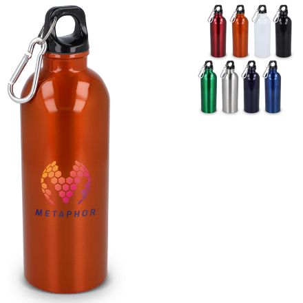 recycled rvs enkelwandige fles 500 ml karabijnhaak