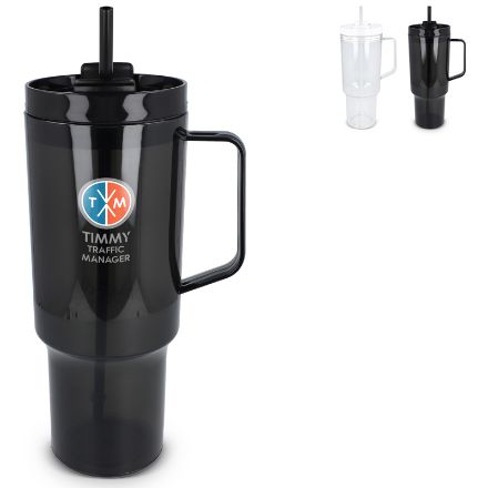 miami beker met handvat transparant 1200 ml r-pet