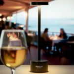 aluminium tafellamp met 24 led-lampjes