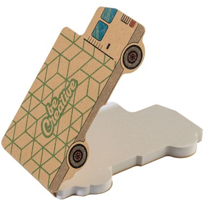 custom made sticky notitieblok truck eco