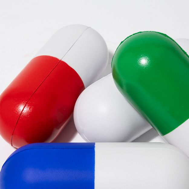 capsulevormige antistress voor medicatie