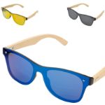 zonnebril bingi gespiegelde lens uit 1 stuk bamboe