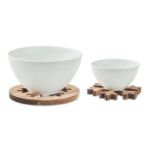 acacia houten pothouders set