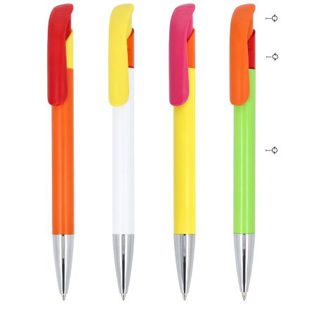 balpen atlas metal combi en blauwe jumbo navulling