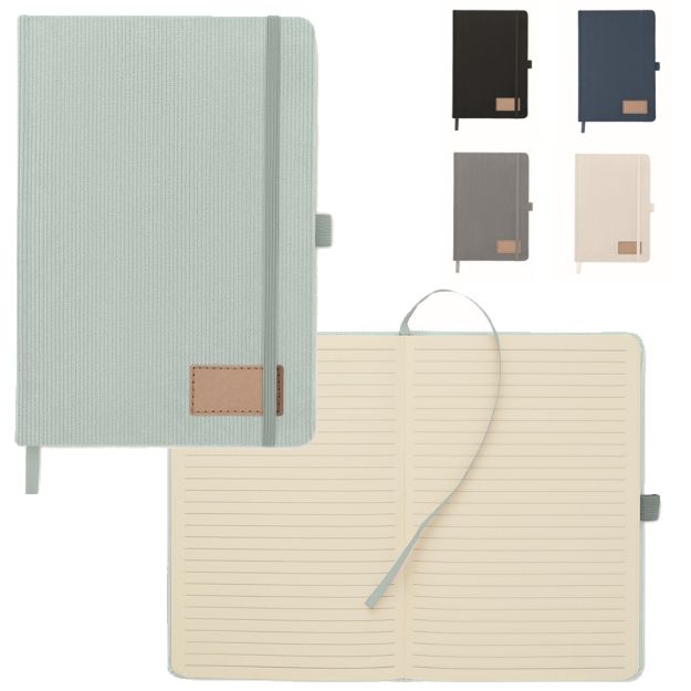 a5 rpet corduroy notaboek 192 gelinieerde vellen