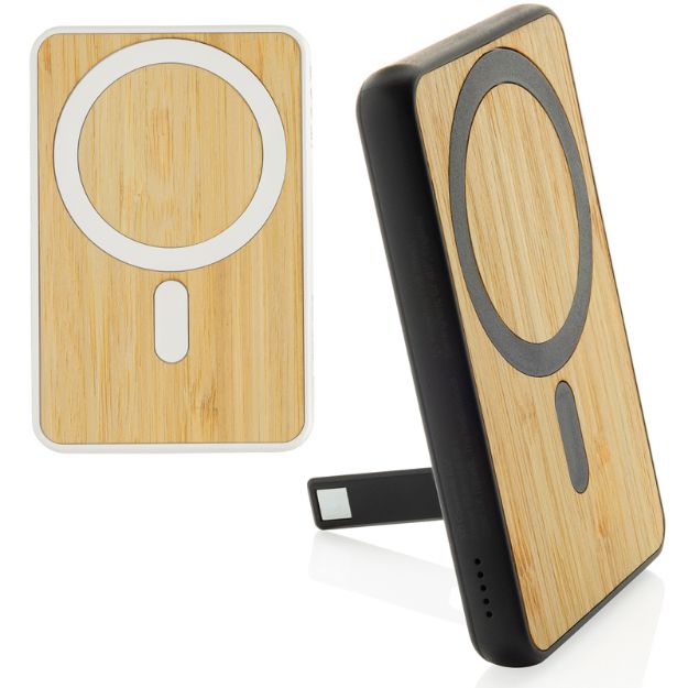 zen rcs rpet 5000 mah 5w bamboe powerbank magn