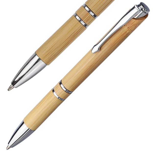 bamboe balpen deanna zwarte inkt