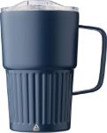 gerecyclede roestvrijstalen to go mok 450 ml calo - blauw