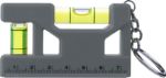 gerecycled abs sleutelhanger met waterpas indira - grijs