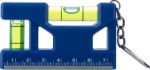 gerecycled abs sleutelhanger met waterpas indira - koningsblauw