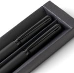 set van metalen en ecobrass pen en rollerpen adel