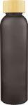 glazen drinkfles 500 ml levi met matte buitenkant - zwart