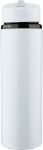 gerecycleerde rvs drinkfles 500 ml zeno drinktuit - wit