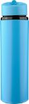 gerecycleerde rvs drinkfles 500 ml zeno drinktuit - licht blauw
