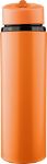 gerecycleerde rvs drinkfles 500 ml zeno drinktuit - oranje