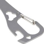 rvs spork noe inclusief karabijnhaak in zakje