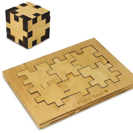 houten kubus puzzel
