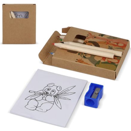 8-delige kleurset in kraft doosje