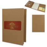 drievoudige stationaire set van gerecycled papier