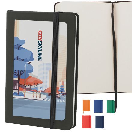 pu bekleed notitieblok met 100 bladzijden.