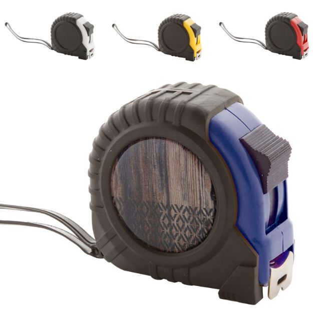 meetlint met slot, metalen clip 5 meter.