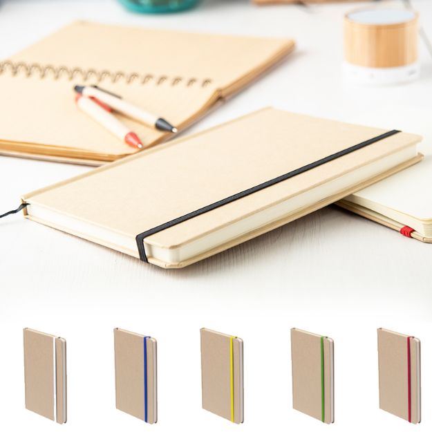 kartonnen notitieboek a5 met 100 vellen.