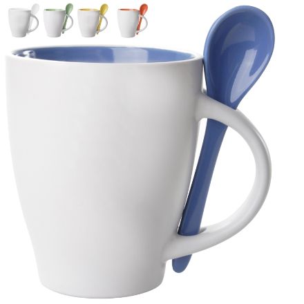 witte keramiek mok gekleurde binnenzijde 300 ml