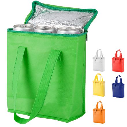 non-woven koeltas met aluminium voering.