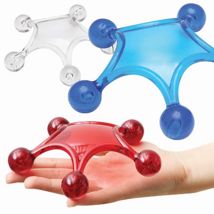 kunststof massage instrument starfish in de vorm v