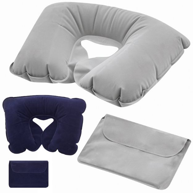 opblaasbaar nekkussen comfortable inclusief opberg