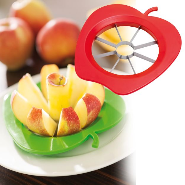 appelsnijder of appelboor van roestvrij staal.