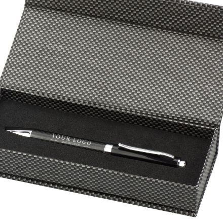 koolstofvezel en messing balpen lindsey